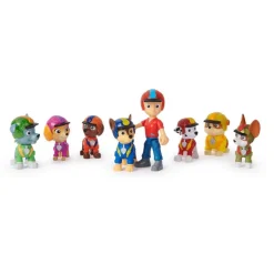 Paw Patrol Jungle Pups Figursett 8stk - Ryder og Valpene