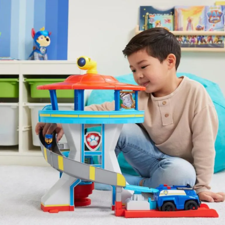 Paw Patrol Lekesett med kjøretøy og figur - Adventure Bay Utkikkstårn