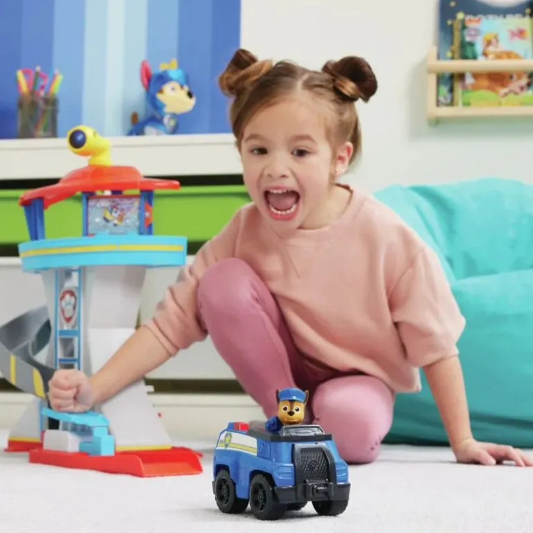 Paw Patrol Lekesett med kjøretøy og figur - Adventure Bay Utkikkstårn