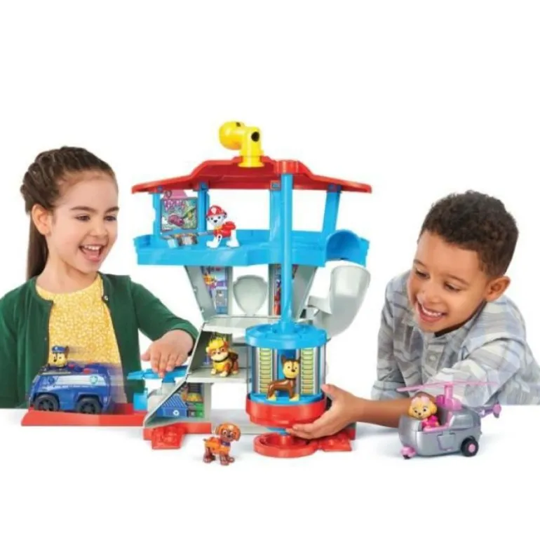 Paw Patrol Lekesett med kjøretøy og figur - Adventure Bay Utkikkstårn