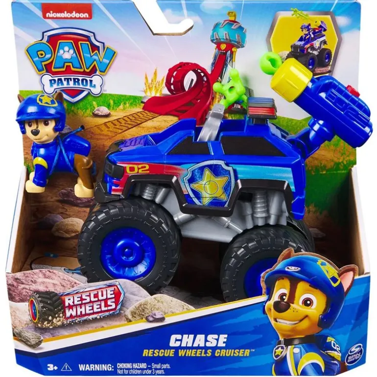 Paw Patrol Rescue Wheels Figur og Lekebil - Chase
