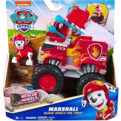 Paw Patrol Rescue Wheels Figur og Lekebil - Marshall