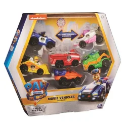 Paw Patrol The Movie True Metal - Gavesett Med 6 Biler