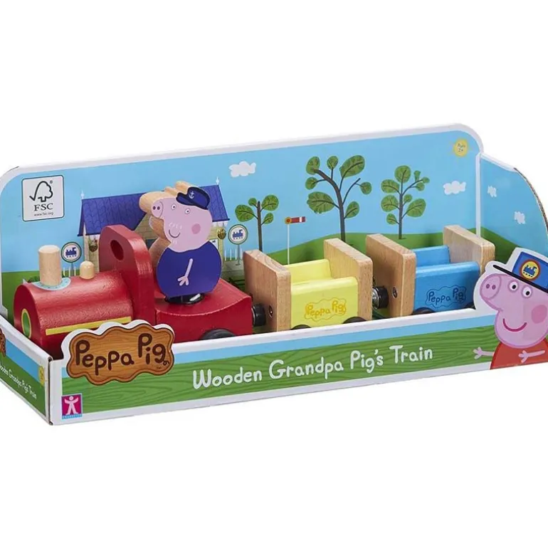 Peppa Gris - Tog i tre med figur