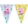 Peppa Gris Bursdagsbanner med flagg 2,3 meter