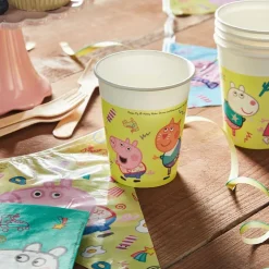 Peppa Gris Bursdagsbanner med flagg 2,3 meter