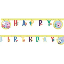 Peppa Gris Bursdagsbanner 2 meter