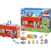 Peppa Gris 2-i-1 Lekesett m/ 3 figurer og 15 tilbehør - Partybuss