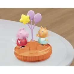 Peppa Gris 2-i-1 Lekesett m/ 3 figurer og 15 tilbehør - Partybuss