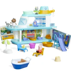 Peppa Gris Lekesett 17 Deler - Peppa's Cruise Skip