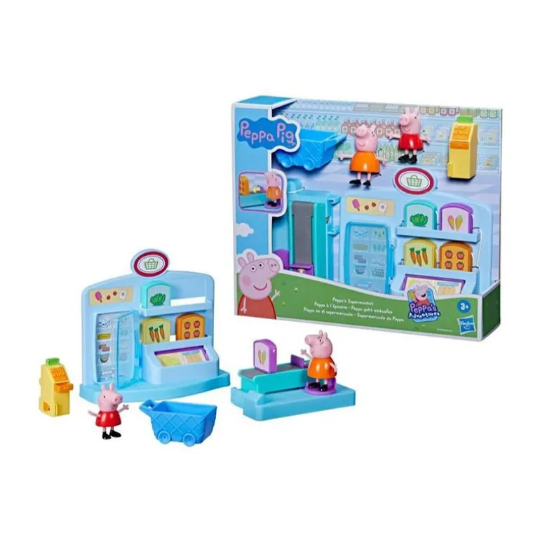 Peppa Gris Lekesett med figurer - Peppa's Butikk
