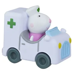 Peppa Gris Little Buggy Lekebil m/ støpt figur - Ambulanse