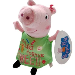 Peppa Gris Plysj 27 cm - Peppa Gris Med grønn kjole