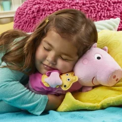 Peppa Gris Plysjbamse m/ lyd 28cm - Peppa's Vuggeviser