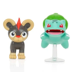 Pokémon Battle Figursett - Litleo og Bulbasaur
