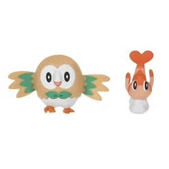 Pokémon Battle Figursett - Tatsugirl og Rowlet