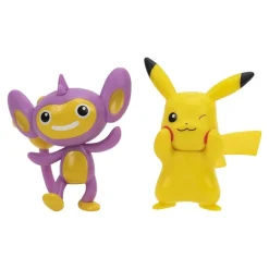Pokémon Battle Figursett 8cm - Aipom og Pikachu