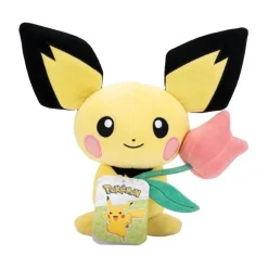 Pokémon Plysjbamse 20cm - Pichu m/ tulipan