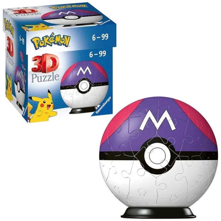 Ravensburger 3D Puslespill 54 brikker - Pokémon Master Ball