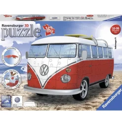 Ravensburger 3D Puslespill 162 Brikker - Volkswagen T1 Folkevognsbuss