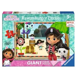Ravensburger Gulvpuslespill 24 Brikker - Gabbys Dukkehus: Sjørøver