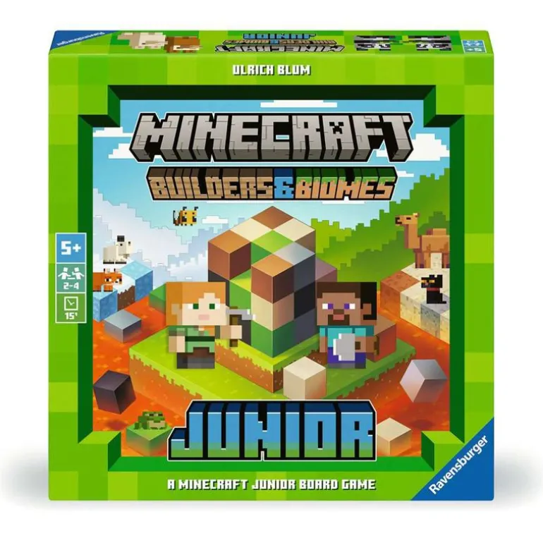 Ravensburger Junior Brettspill (NO) - Minecraft: Builders & Biomes