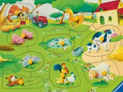 Ravensburger Knottepuslespill 10 Brikker - Bondegårdsdyr fra 2 år