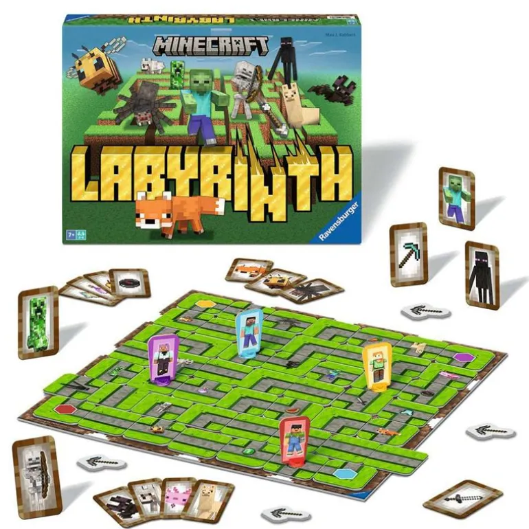 Ravensburger Labyrinth Brettspill (NO) - Minecraft