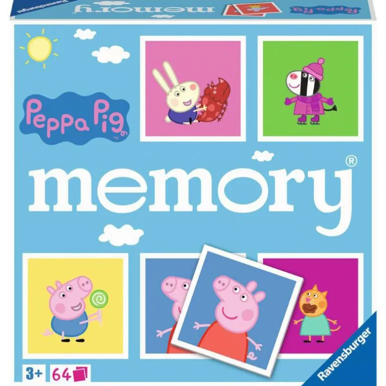Ravensburger Memo Spill 64 Kort - Peppa Gris