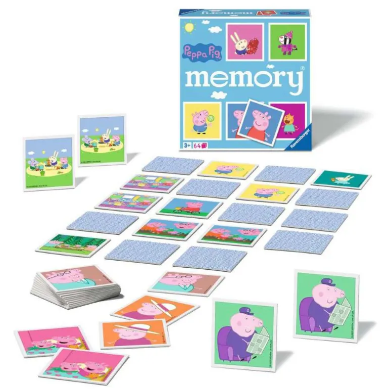 Ravensburger Memo Spill 64 Kort - Peppa Gris