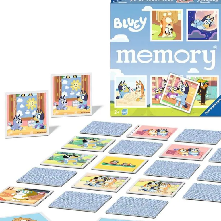 Ravensburger Memo Spill 64 Kort - Bluey