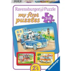 Ravensburger Mitt Første Puslespill 3x6 Brikker - Dyr i Aksjon