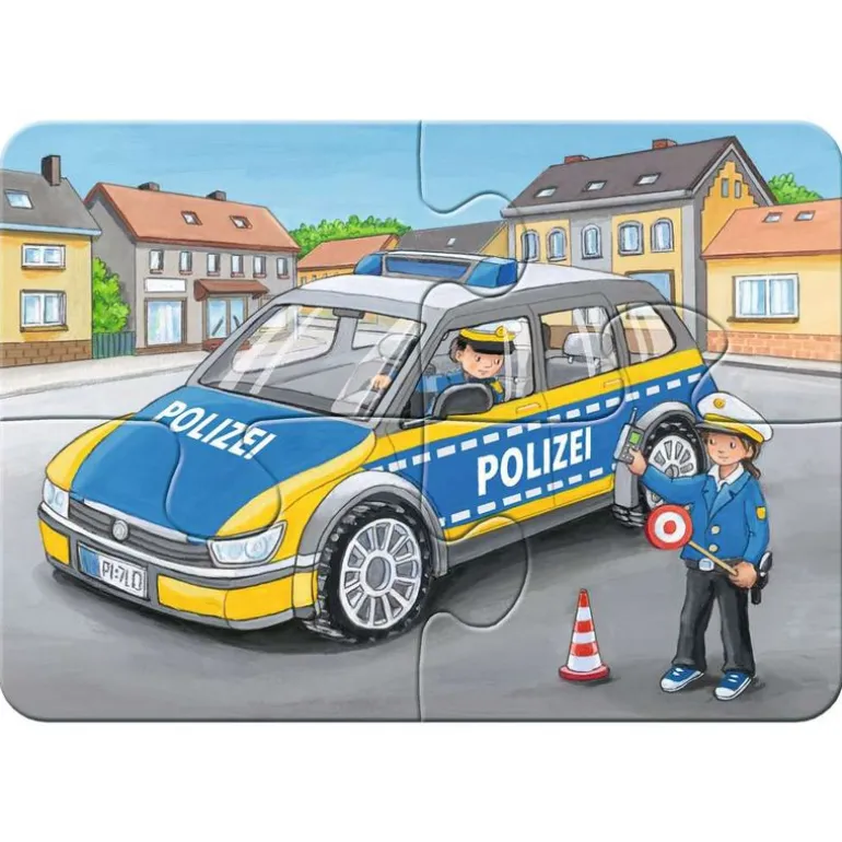 Ravensburger Mitt Første Puslespill 2/4/6/8 Brikker - Utrykningskjøretøy