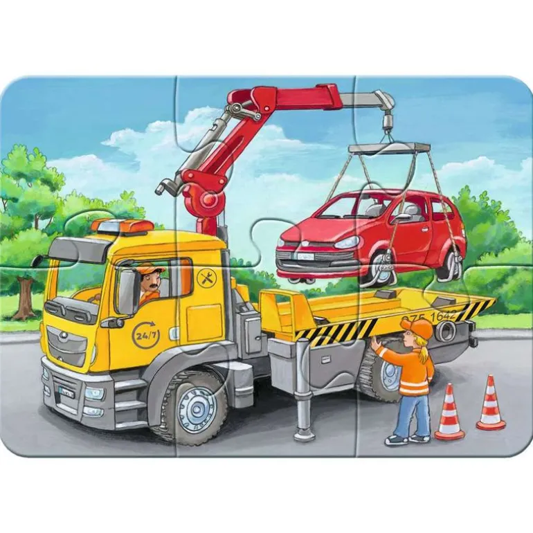 Ravensburger Mitt Første Puslespill 2/4/6/8 Brikker - Utrykningskjøretøy