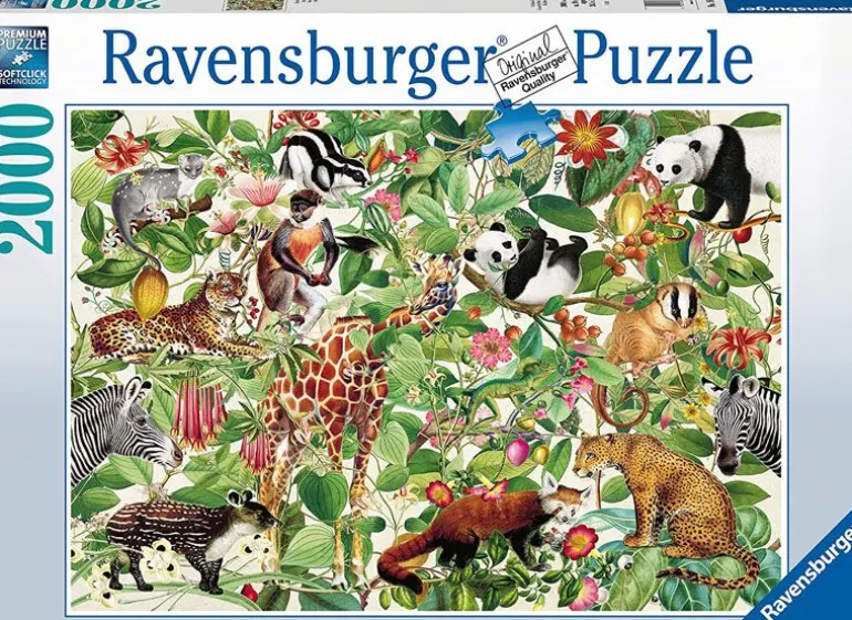 Ravensburger Puslespill 2000 Brikker - Jungel