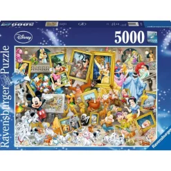 Ravensburger Puslespill 5000 Brikker - Disney Antikk Multikarakterer