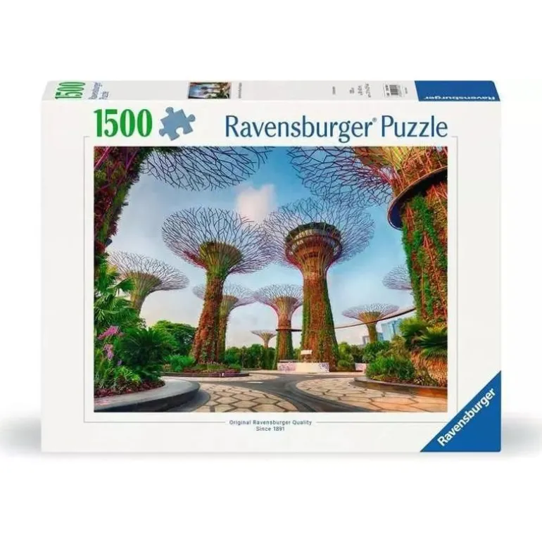 Ravensburger Puslespill 1500 Brikker - Garden By The Bay At Singapore