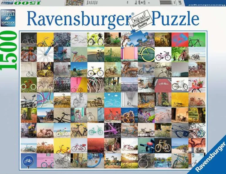 Ravensburger Puslespill 1500 Brikker - 99 Sykkelmotiver