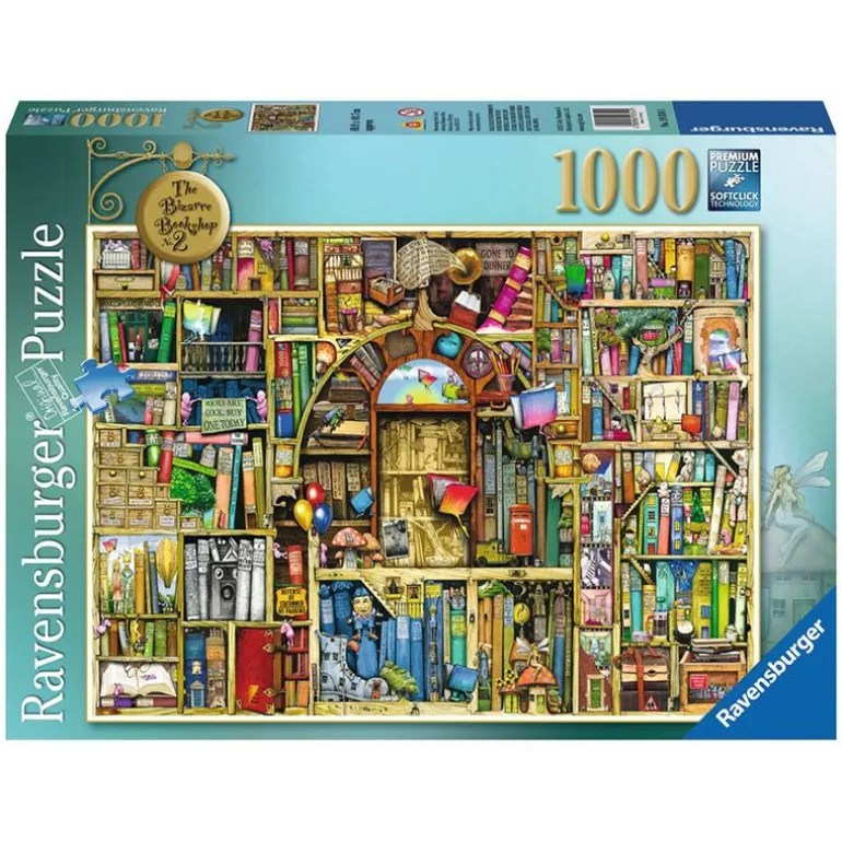 Ravensburger Puslespill 1000 Brikker - The Bizarre Bookshop 2
