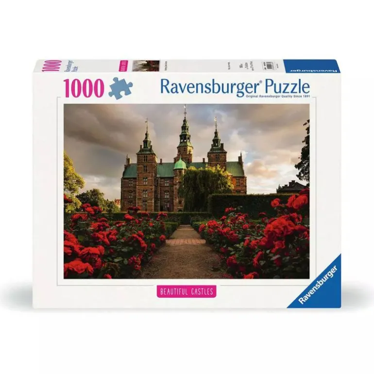 Ravensburger Puslespill 1000 Brikker - Rosenborg Slott Danmark