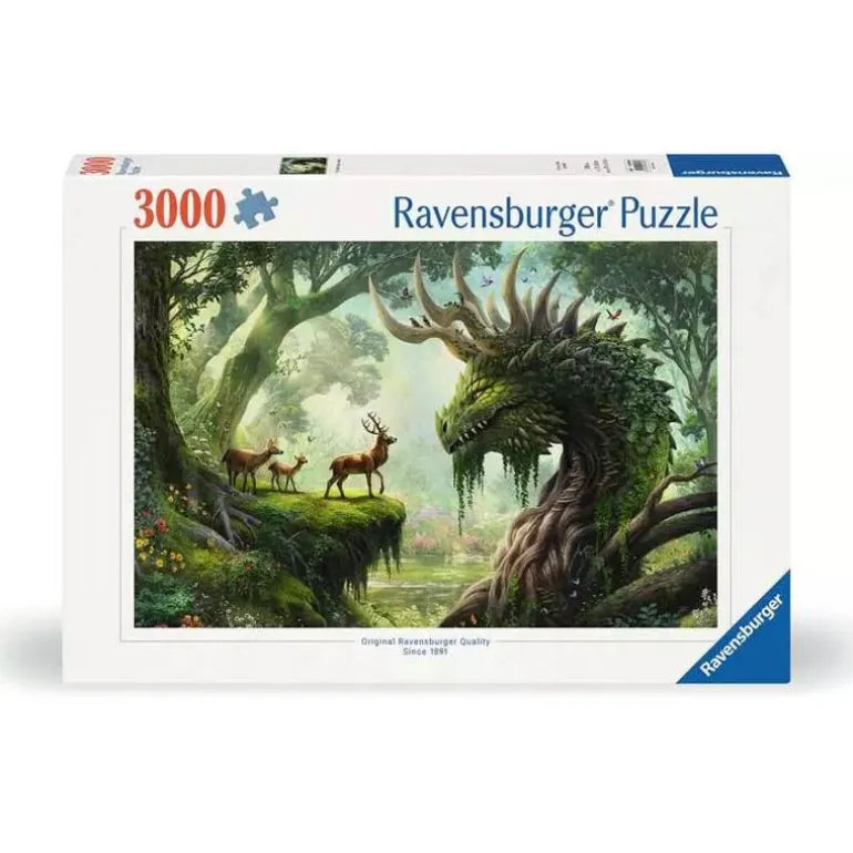 Ravensburger Puslespill 3000 Brikker - Skogens drage våkner