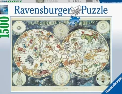 Ravensburger Puslespill 1500 Brikker - Fantastic Beasts Verdenskart