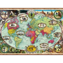 Ravensburger Puslespill 1000 Brikker - Sykkeltur Verden Rundt