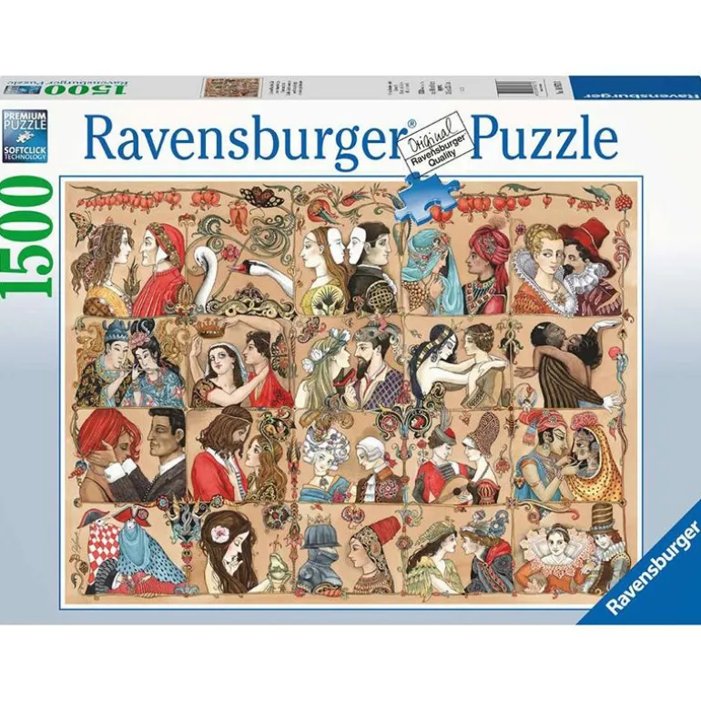 Ravensburger Puslespill 1500 Brikker - Kjærlighet Gjennom Tidene