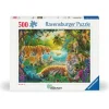 Ravensburger Puslespill 500 Brikker - Tigerfamilien i oasen
