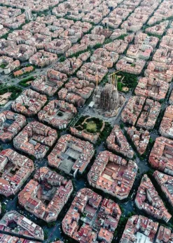 Ravensburger Puslespill 1000 Brikker - Barcelona Ovenfra