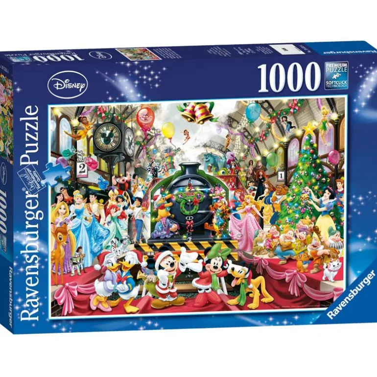 Ravensburger Puslespill 1000 Brikker - Alle om bord til Jul
