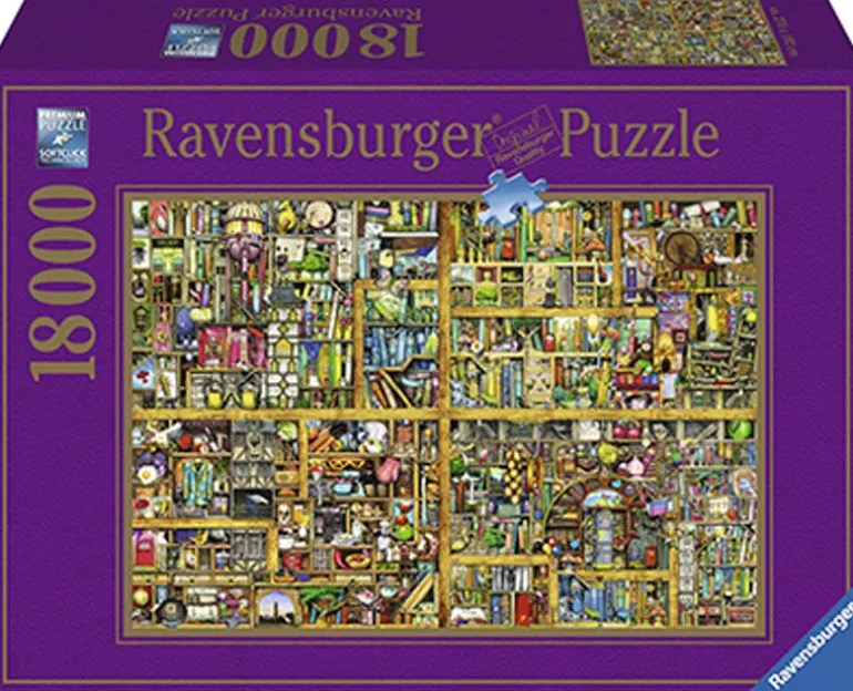 Ravensburger Puslespill 18000 Brikker - Magical bookcase