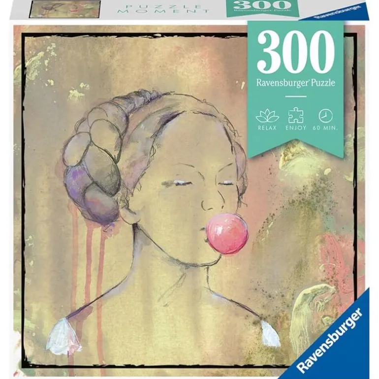 Ravensburger Puslespill 300 Brikker - Bubblegum Lady