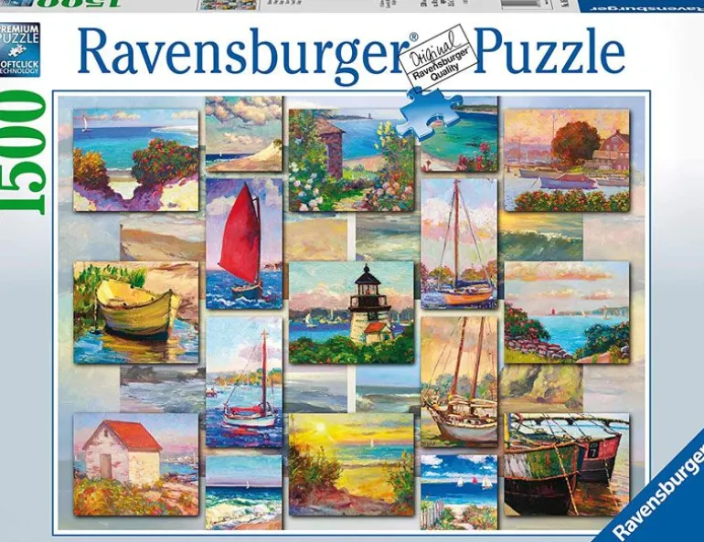 Ravensburger Puslespill 1500 Brikker - Coastal Collage